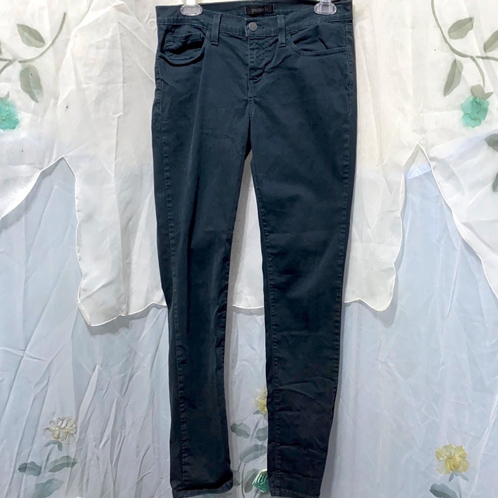 MONO B DARK TEAL SKINNY JEANS SZ 28